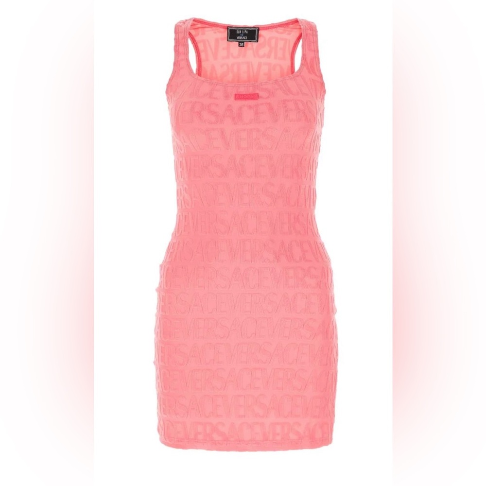 Versace Logo Detailed Sleeveless Dress